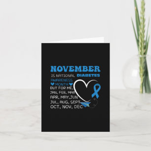 Im November tragen wir den Monat des Blauen Diabet Karte