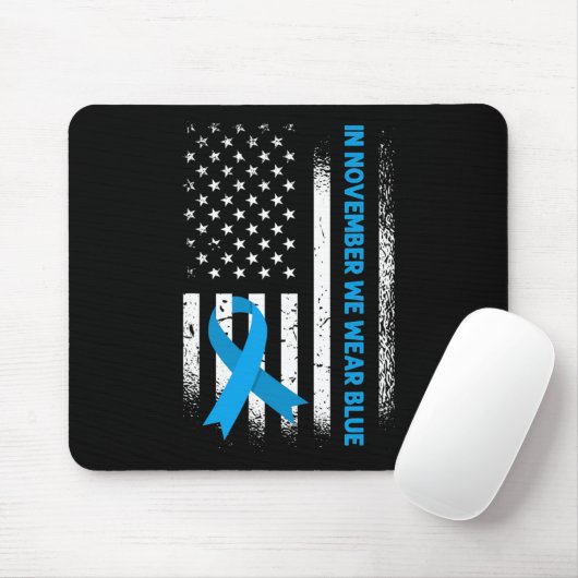 Im November tragen wir ein blaues T1d Diabetes-Bew Mousepad (Mit Mouse)