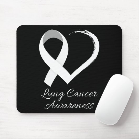 Im November tragen wir ein weißes Lungenkrebs-Bewu Mousepad (Mit Mouse)