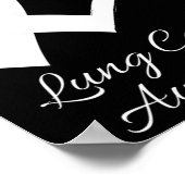 Im November tragen wir ein weißes Lungenkrebs-Bewu Poster (Ecke)