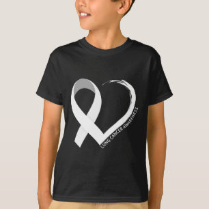 Im November tragen wir ein weißes Lungenkrebs-Bewu T-Shirt