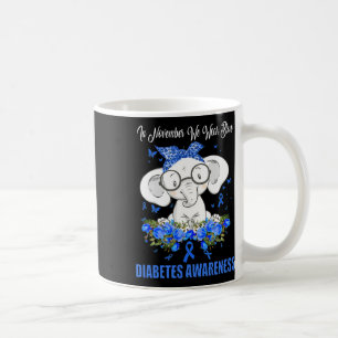 Im November tragen wir eine blaue Elefantendiabete Kaffeetasse