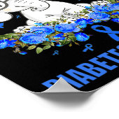 Im November tragen wir eine blaue Elefantendiabete Poster (Ecke)
