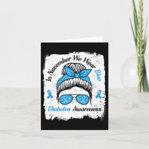 Im November tragen wir eine blaue Messy-Haarart Di Karte