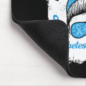 Im November tragen wir eine blaue Messy-Haarart Di Mousepad (Ecke)