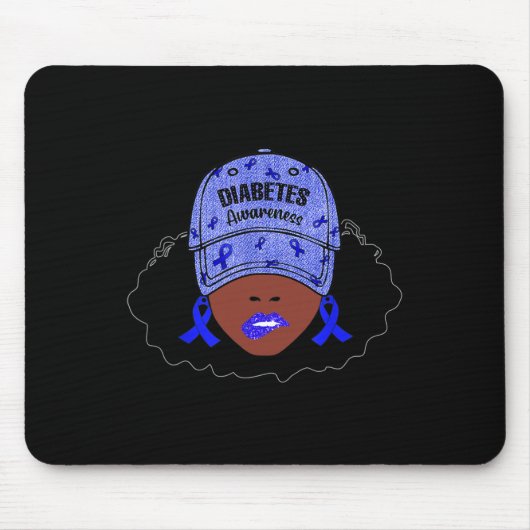 Im November tragen wir eine blaue schwarze Girl Di Mousepad (Vorne)