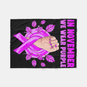 Im November tragen wir eine Lila Heimerheimer-Sens Fleecedecke (Vorderseite (Horizontal))