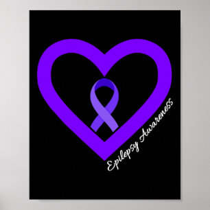 Im November tragen wir einen Lila Epilepsie-Sensib Poster