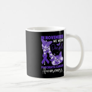 Im November tragen wir einen Lila Pankreaskrebs Kaffeetasse
