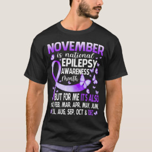 Im November tragen wir Epilepsie-Bewusstsein T-Shirt