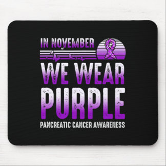 Im November tragen wir Lila Bauchspeicheldrüsenkre Mousepad