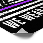 Im November tragen wir Lila Bauchspeicheldrüsenkre Poster (Ecke)