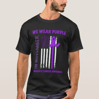 Im November tragen wir Lila Bauchspeicheldrüsenkre T-Shirt