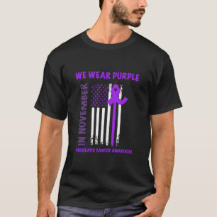 Im November tragen wir Lila Bauchspeicheldrüsenkre T-Shirt