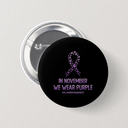 Im November tragen wir Lila Button (Vorne & Hinten)