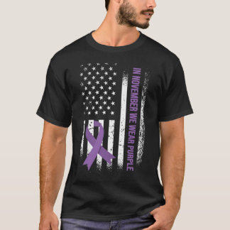 Im November tragen wir Lila Epilepsie-Bewusstsein T-Shirt