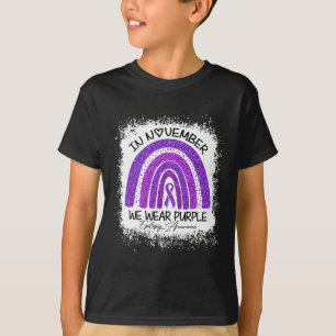 Im November tragen wir Lila Epilepsie-Bewusstsein T-Shirt