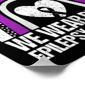 Im November tragen wir Lila Epilepsie-Bewusstseins Poster (Ecke)