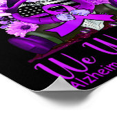 Im November tragen wir Lila Gnome Pumpkin Alzheime Poster (Ecke)