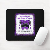 Im November tragen wir Lila Messy Bun Epilepsy Awa Mousepad (Mit Mouse)