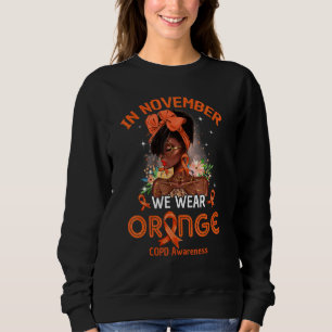 Im November tragen wir Orange Black Women COPD Awa Sweatshirt