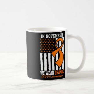 Im November tragen wir Orange Ribbon Crps Bewussts Kaffeetasse