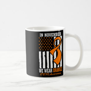 Im November tragen wir Orange Ribbon Crps Bewussts Kaffeetasse