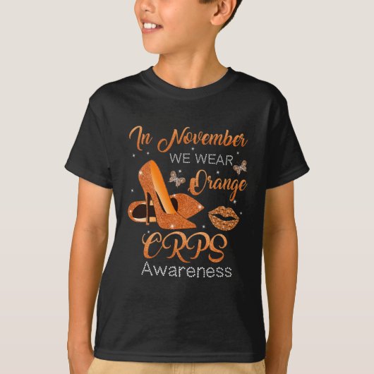 Im November tragen wir orangefarbene High Heels Sc T-Shirt (Vorderseite)