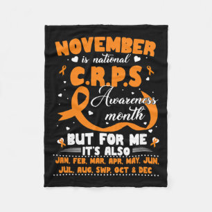 Im November tragen wir orangefarbenes Band Crps Be Fleecedecke