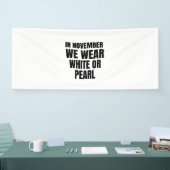 Im November tragen wir weißen oder perlen Lungenkr Banner (Messe)