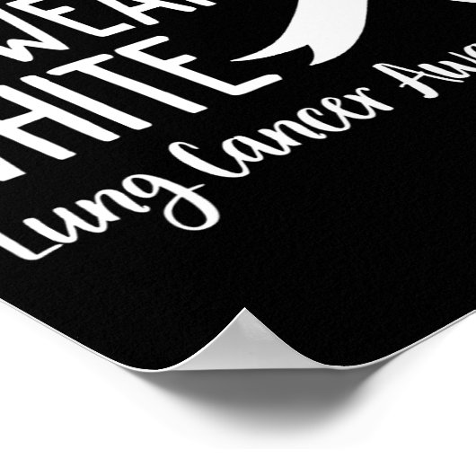 Im November tragen wir Weißer Lungenkrebs Bewussts Poster (Ecke)