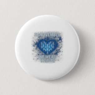 Im November tragen wir weißes Lungenkrebs-Bewussts Button
