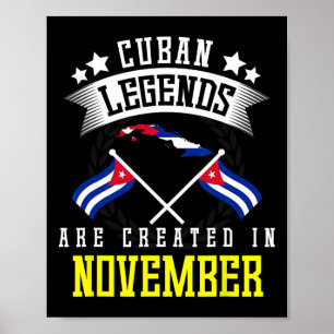 Im November werden in Kuba die sonnigen kubanische Poster