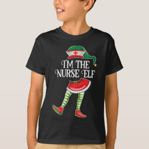 Im Nurse Elf Weihnachten Matching RN LPN Medical T-Shirt