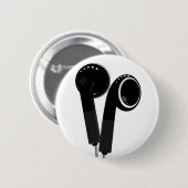Im Ohr-Kopfhörer-Knopf-Abzeichen Button (Vorne & Hinten)