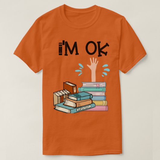 Im Ok Book T-Shirt (Design vorne)