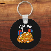 I'm Ok Funny Stal Worker Schlüsselanhänger (Vorderseite)