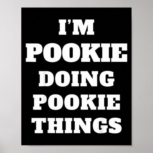 I'm Okie Doing Okie Things Aesthetic Slang Viral G Poster (Vorne)