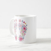 im Oktober haben wir schwaches rosa Design Kaffeetasse (Vorderseite Links)