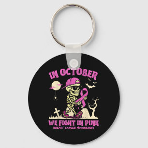 Im Oktober kämpfen wir gegen rosa Skelettmuskulatu Schlüsselanhänger