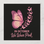im Oktober rosa Brust Schmetterling Programm (Rückseite)