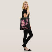 Im Oktober Rosa Brust Schmetterling Tasche (Am Model)