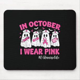 Im Oktober trage ich rosa Er nährt den Brustkrebs Mousepad