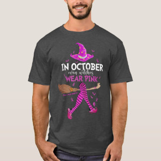 Im Oktober tragen sogar Hexen rosa Brustkrebs-Ha T-Shirt