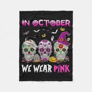 Im Oktober tragen wir Brustkrebs-Bewusstsein Pink Fleecedecke