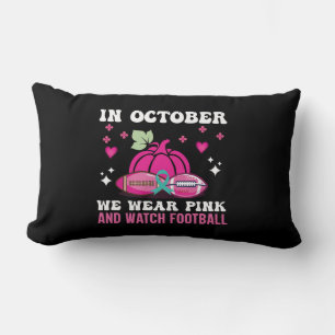 Im Oktober tragen wir das Bewusstsein für rosa Bru Lendenkissen
