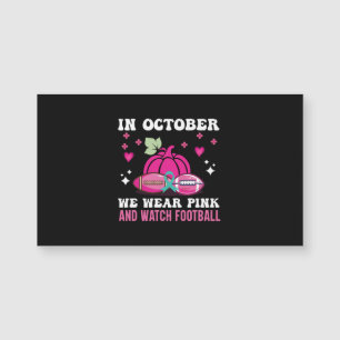 Im Oktober tragen wir das Bewusstsein für rosa Bru Magnetkarte