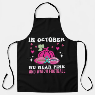 Im Oktober tragen wir das Bewusstsein für rosa Bru Schürze