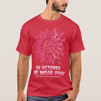 Im Oktober tragen wir das Bewusstsein für rosa Bru T-Shirt