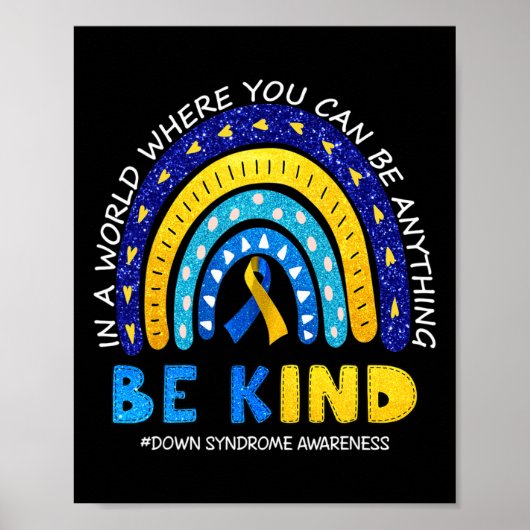 Im Oktober tragen wir das Blau-und Gelbunten-Syndr Poster (Vorne)